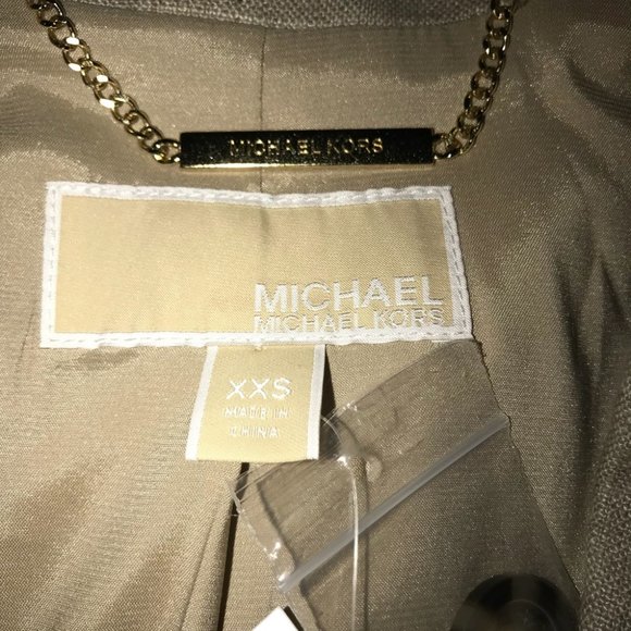 BNWT Michael Kors XXS Large Linen Dressy Vest - Picture 2 of 8